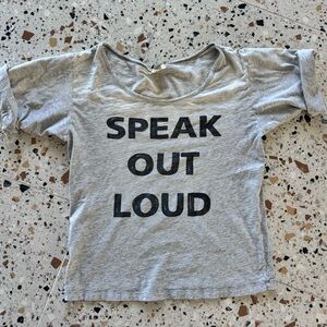 Vintage Replay Tee with Bold Black Print